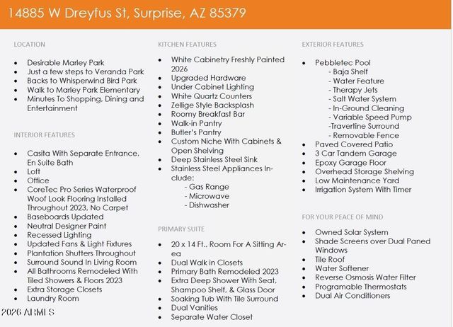 14885 W DREYFUS Street, Surprise, AZ 85379