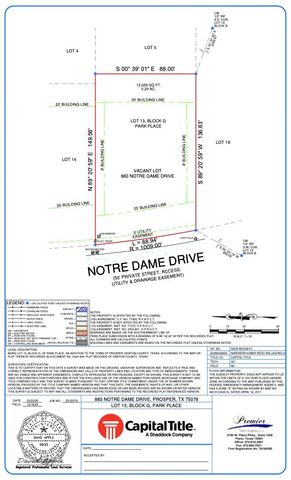 880 Notre Dame Drive, Prosper, TX 75078