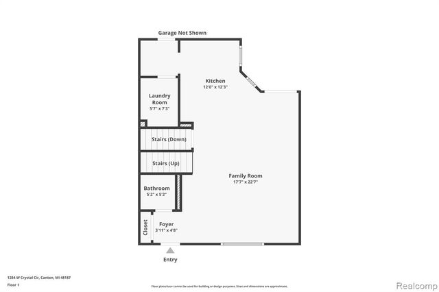 1284 W Crystal Circle, Canton, MI 48187