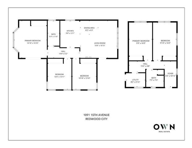 1091 15th Avenue, Redwood City, CA 94063