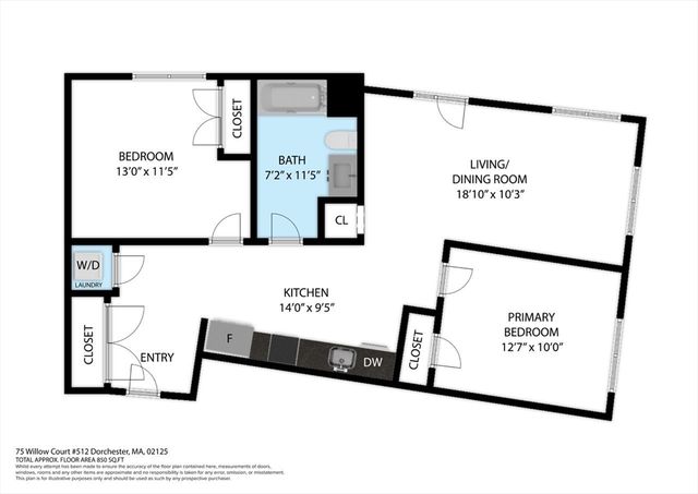 75 Willow Ct 412, Boston, MA 02125