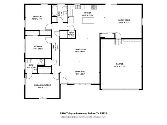 2546 Telegraph Avenue, Dallas, TX 75228