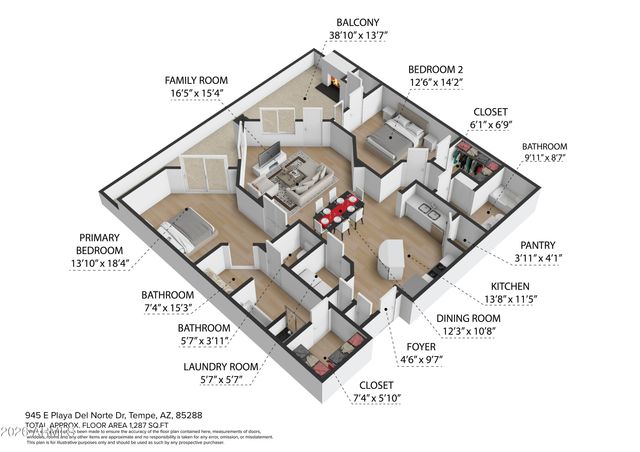 945 E PLAYA DEL NORTE Drive 1019, Tempe, AZ 85288