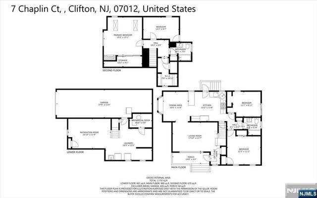 7 Chaplin Court, Clifton, NJ 07012