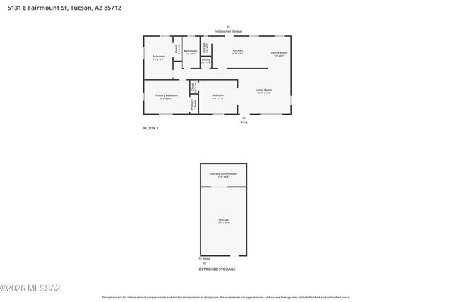 5131 E Fairmount Street, Tucson, AZ 85712