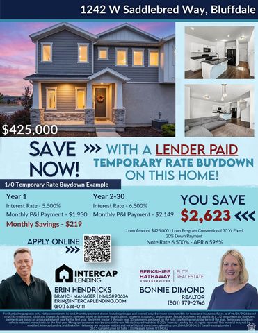 1242 W SADDLEBRED WAY, Bluffdale, UT 84065