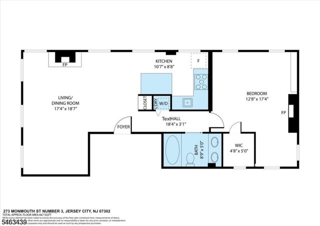 273 Monmouth St 273C, Jersey City, NJ 07302