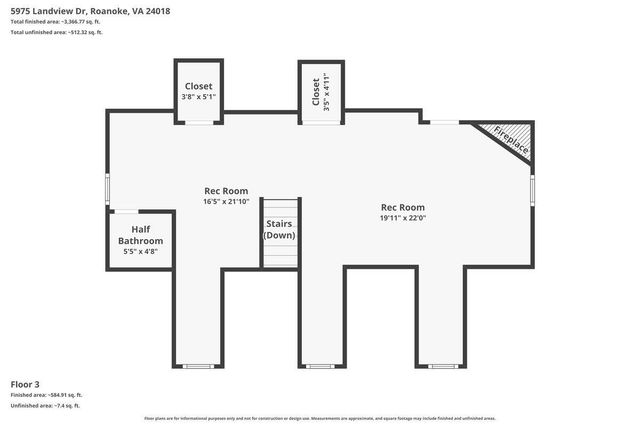 5975 Landview DR, Roanoke, VA 24018