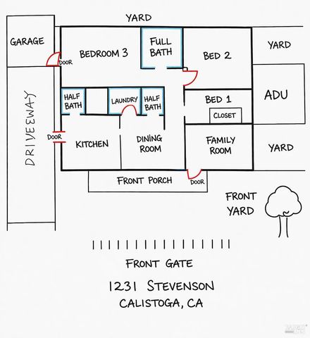 1231 Stevenson St, Calistoga, CA 94515