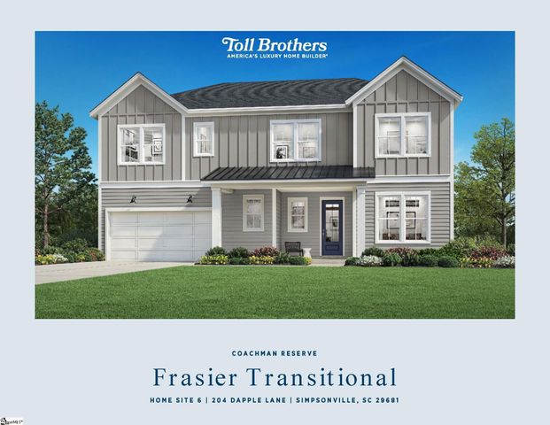 204 Dapple Lane Lot 6 Lot 6 Fraiser Transitional, Simpsonville, SC 29681