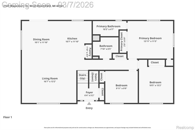 2150 Mapesbury Drive, West Bloomfield Charter Township, MI 48324