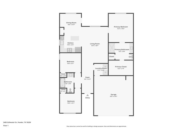 2405 Stillwater Drive, Ponder, TX 76259