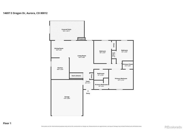 14697 E Oregon Dr, Aurora, CO 80012