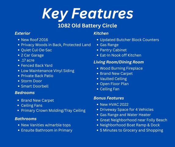 1082 Old Battery Circle, Charleston, SC 29412