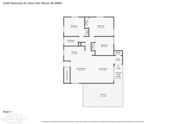 22407 Saint Joan Street, Saint Clair Shores, MI 48080