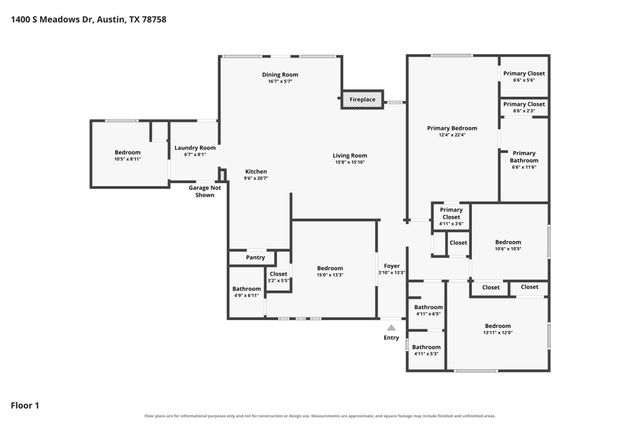 1400 S Meadows DR, Austin, TX 78758