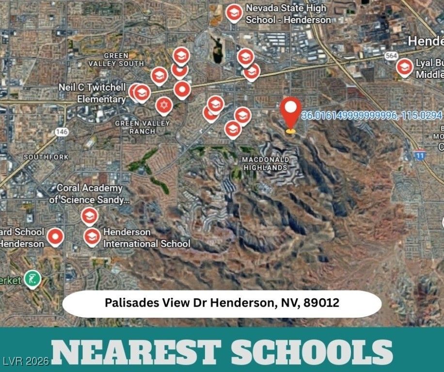 Image 12 of property listing at 0 Palisades View Drive, Henderson, NV 89012