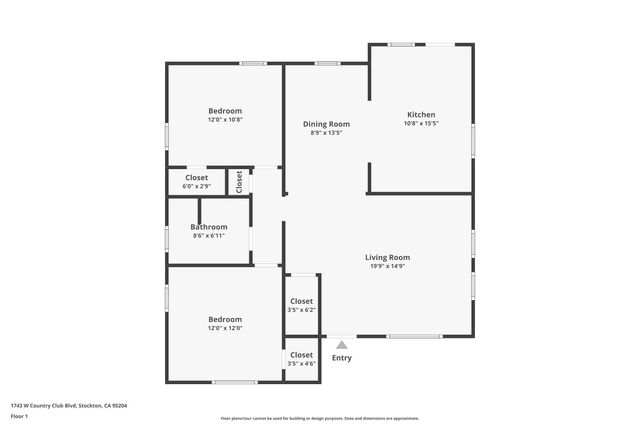 1743 Country Club Blvd, Stockton, CA 95204