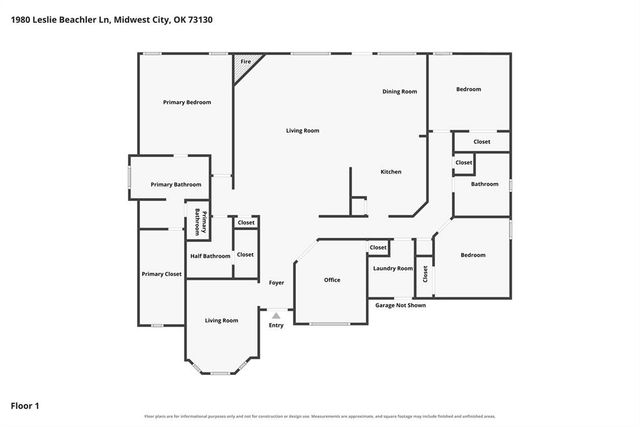 1980 Leslie Beachler Lane, Midwest City, OK 73130