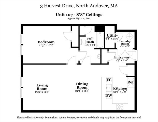 3 Harvest Dr 107, North Andover, MA 01845