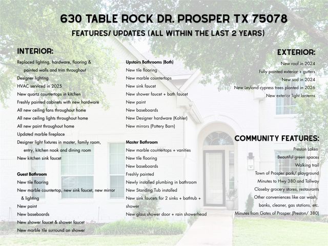 630 Table Rock Drive, Prosper, TX 75078