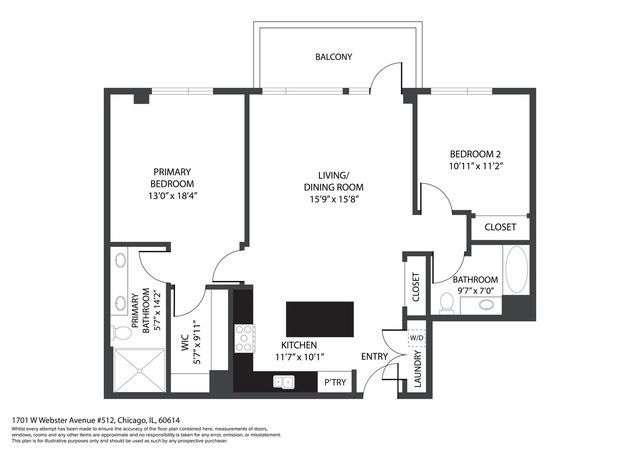 1701 W Webster Avenue 512, Chicago, IL 60614
