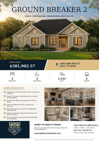 1032 Don Eve Court, Azle, TX 76020