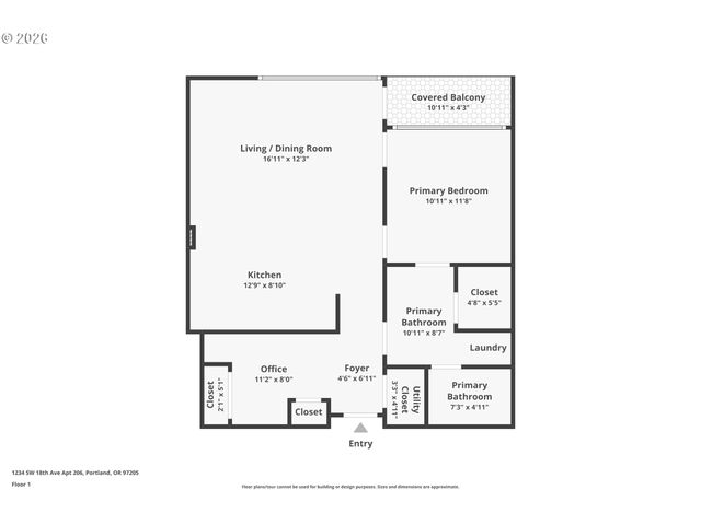 1234 Sw 18TH Ave 206, Portland, OR 97205