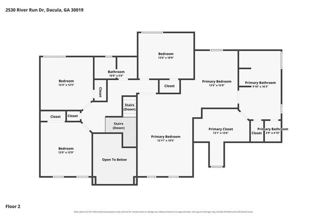 2530 River Run Drive, Dacula, GA 30019