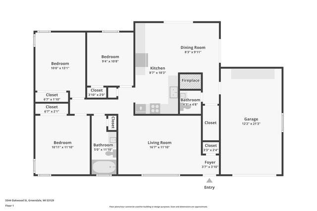 5544 Oakwood STREET, Greendale, WI 53129
