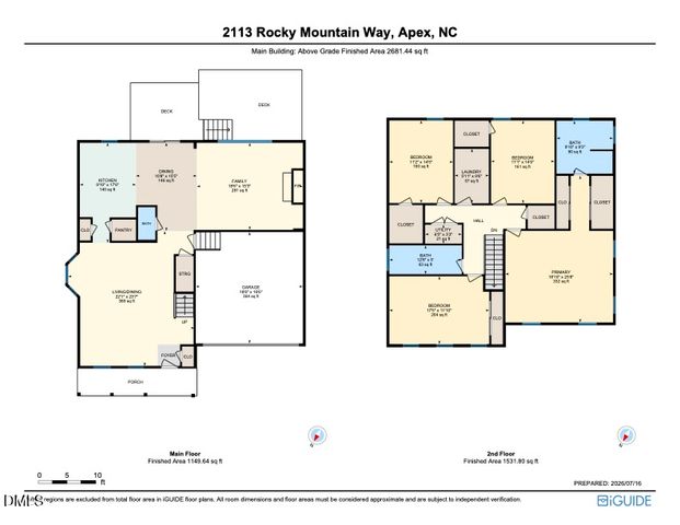 2113 Rocky Mountain Way, Apex, NC 27502