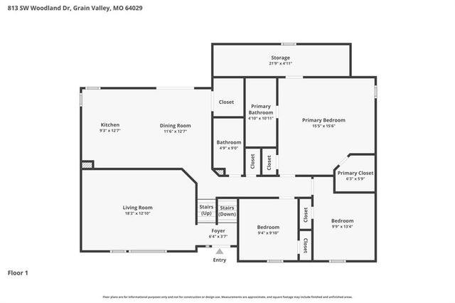 813 SW WOODLAND Drive, Grain Valley, MO 64029