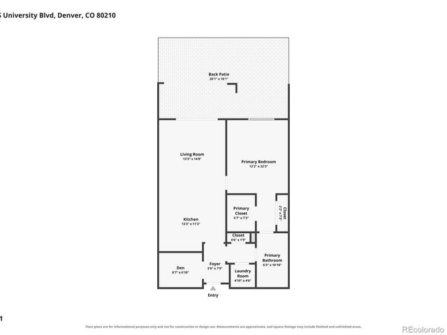 2200 S University Boulevard 108, Denver, CO 80210
