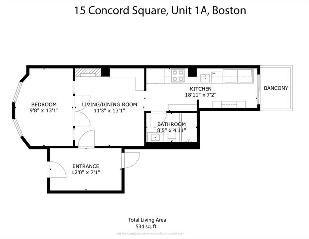 15 Concord Square A, Boston, MA 02118