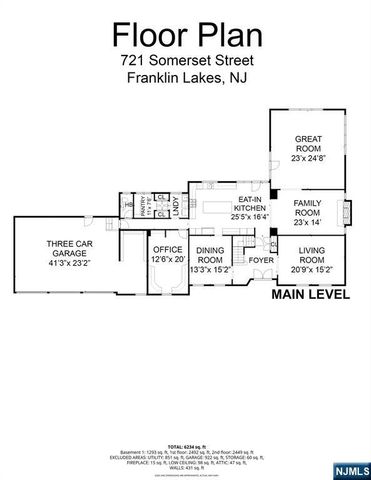 721 Somerset Street, Franklin Lakes, NJ 07417