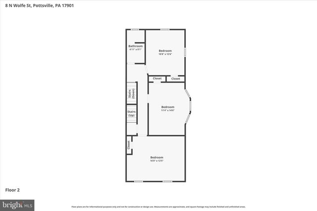 8 N WOLFE ST, Pottsville, PA 17901