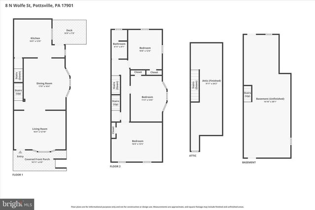 8 N WOLFE ST, Pottsville, PA 17901