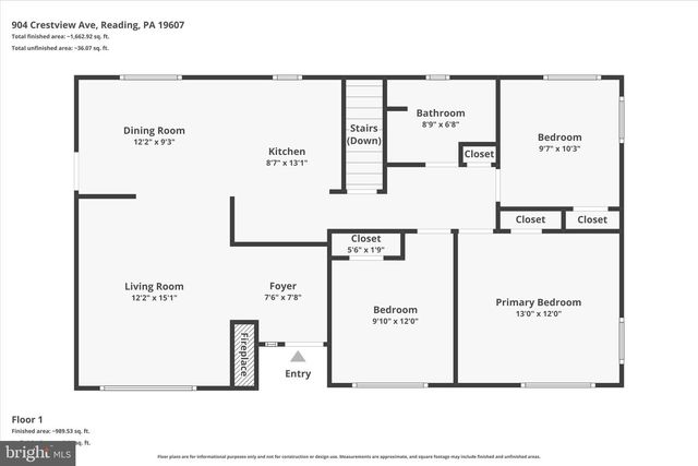 904 CRESTVIEW AVE, Reading, PA 19607