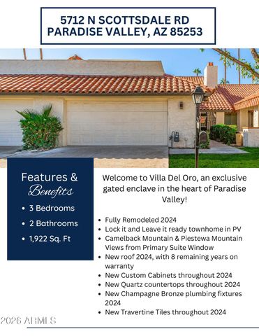 5712 N SCOTTSDALE Road, Paradise Valley, AZ 85253