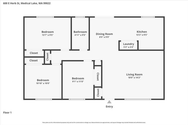 600 E HERB St, Medical Lake, WA 99022