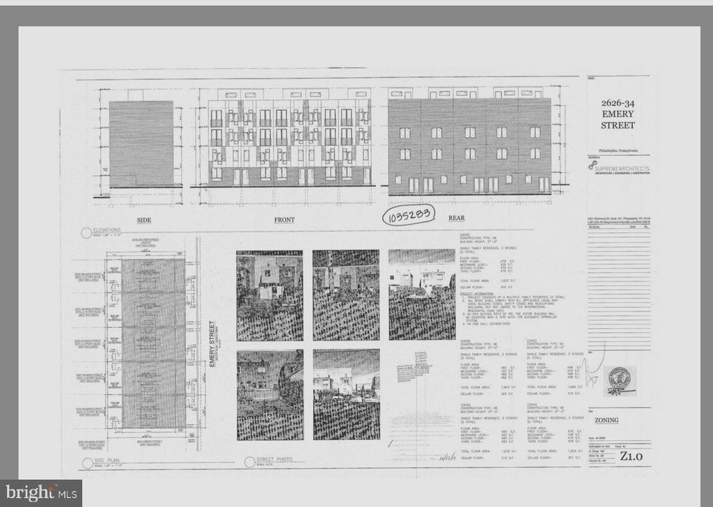 Image 1 of property listing at 2626-34 EMERY ST, Philadelphia, PA 19125