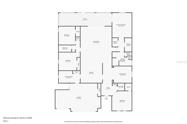 3332 ANNA GEORGE DRIVE, Valrico, FL 33596