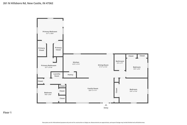 261 N Hillsboro Road, New Castle, IN 47362