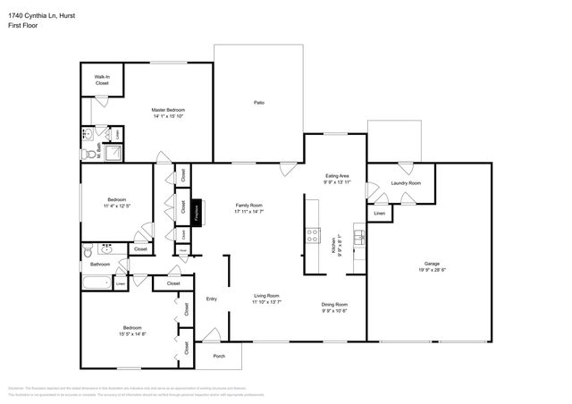 1740 Cynthia Lane, Hurst, TX 76054