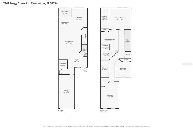 2444 FOGGY CREEK CIRCLE, Clearwater, FL 33764