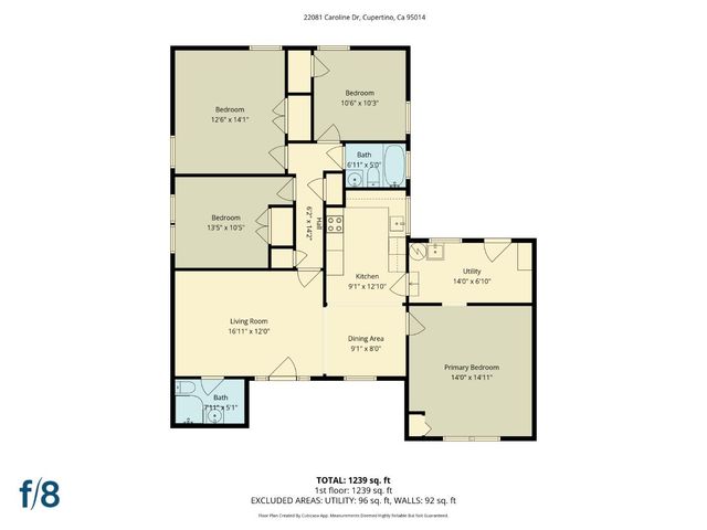 22081 Caroline Drive, Cupertino, CA 95014