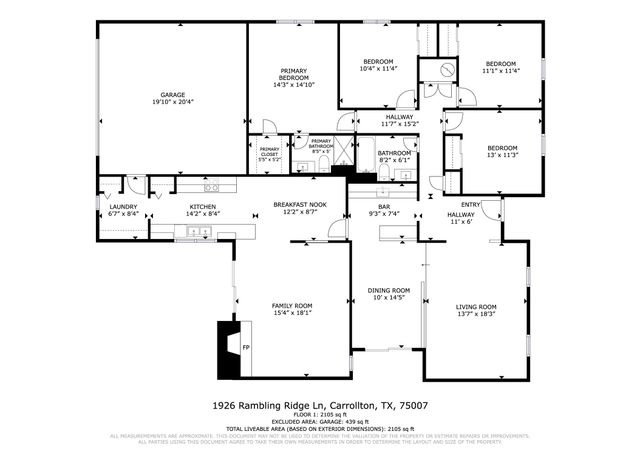 1926 Rambling Ridge Lane, Carrollton, TX 75007