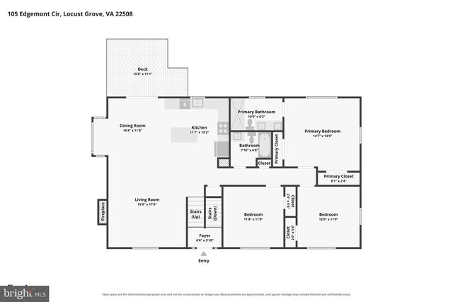 105 EDGEMONT CIR, Locust Grove, VA 22508