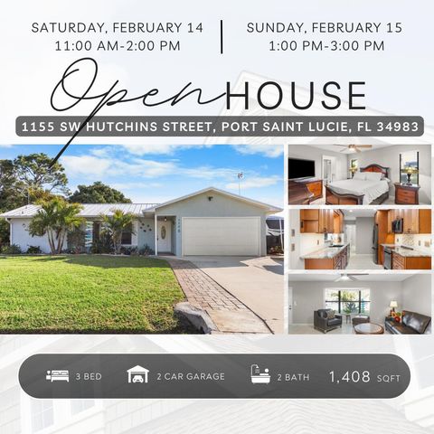 1155 SW Hutchins Street, Port St. Lucie, Port St Lucie, FL 34983