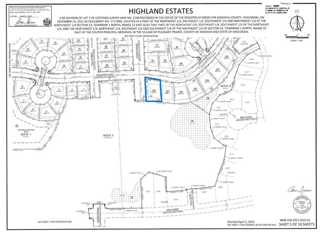 Lt 108 Highland Place, Pleasant Prairie, WI 53158